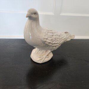 Elegant Cream Bird Figurine